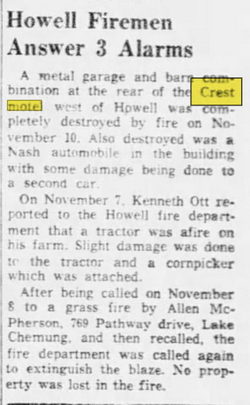 Crest Motel (Bethel Suites) - 1958 Fire (newer photo)